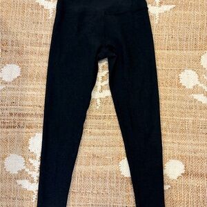 Beyond Yoga Caught in the Midi Spacedye Black Leggings